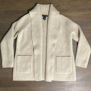 The Limited 100% Lambswool Cardigan Sweater | Medium